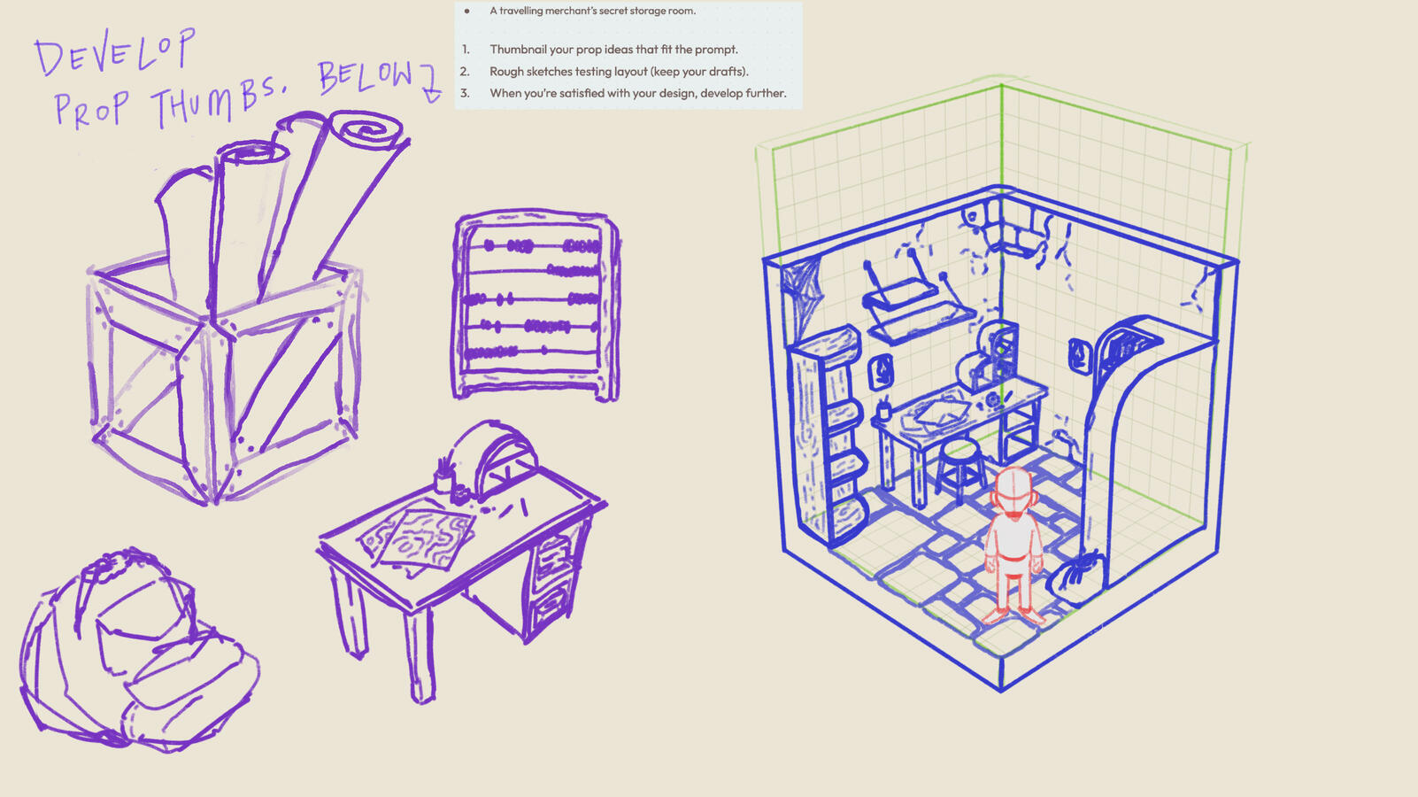 Isometric room design