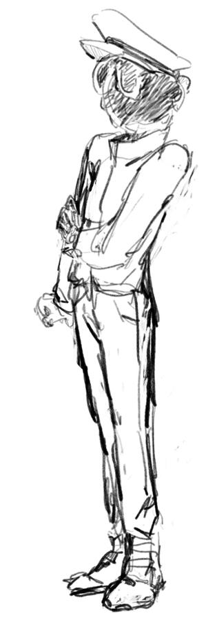 A timid slime conductor, just starting their new job