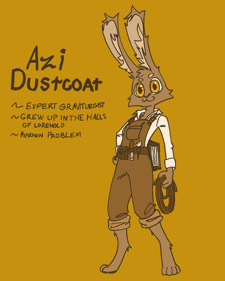 Azi - Skilled Archaelogist and Wizard, prefers to play pranks