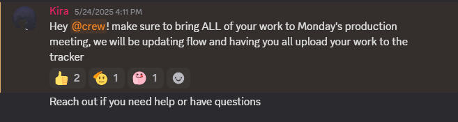 announcement example